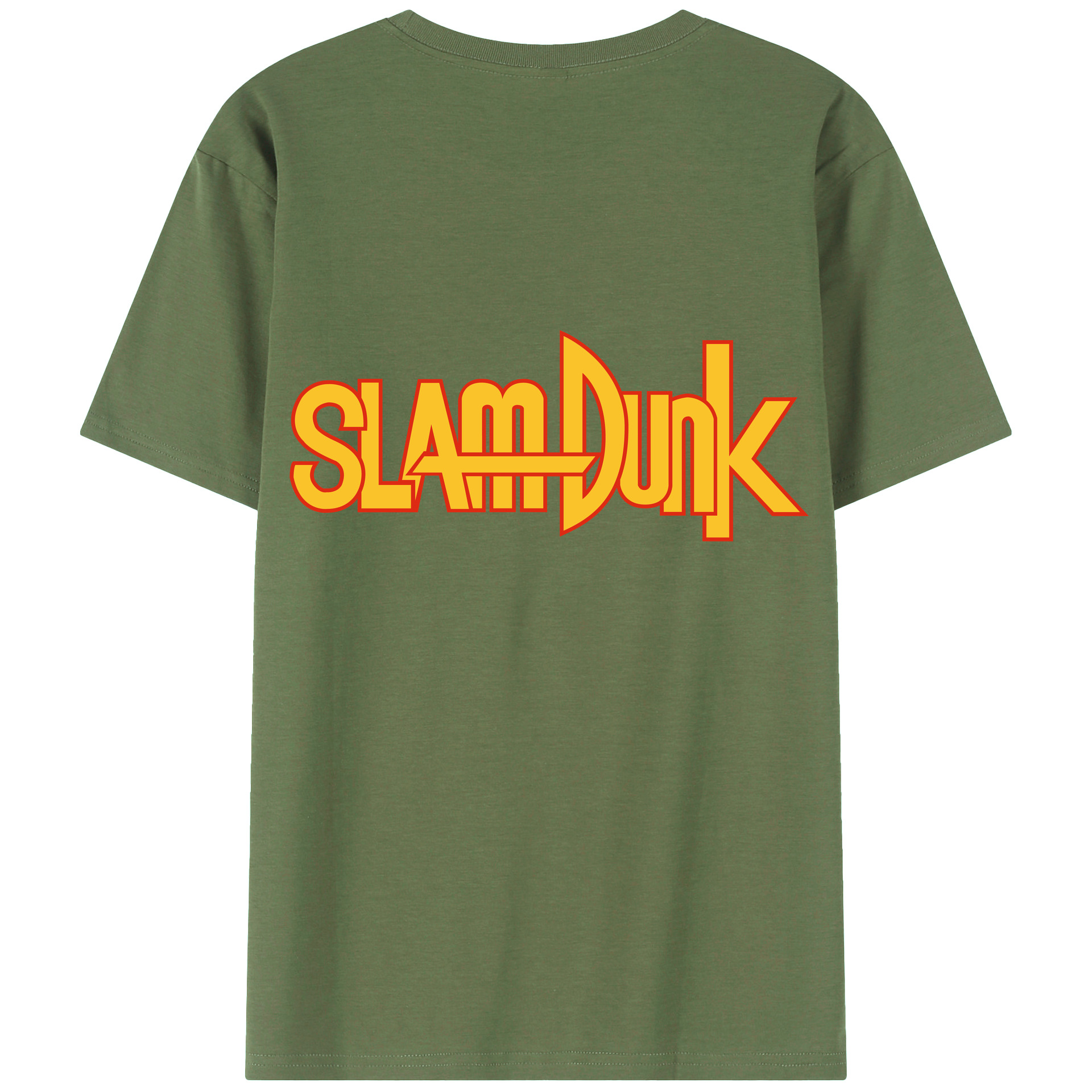 （画像用） SLAM DUNK／スラムダンク 綿100％ メンズ半袖Tシャツ（バックプリント） 通気性